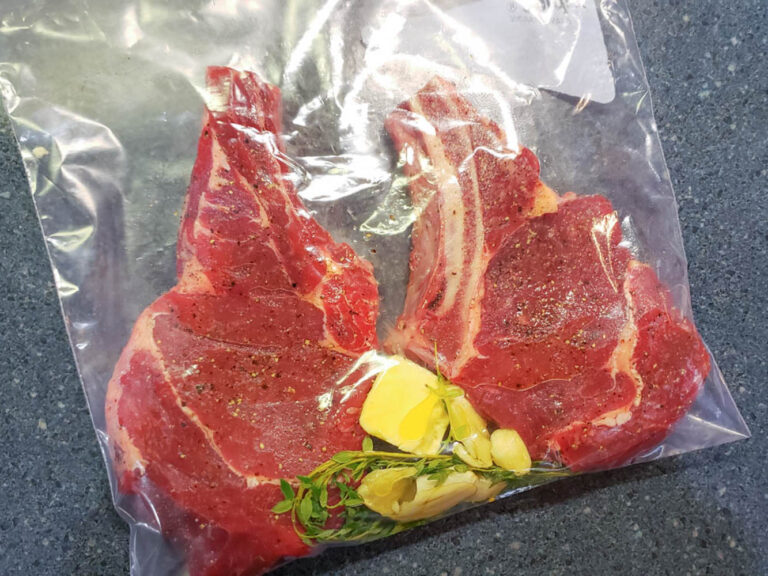 Steak in a Freezer Bag for Sous Vide