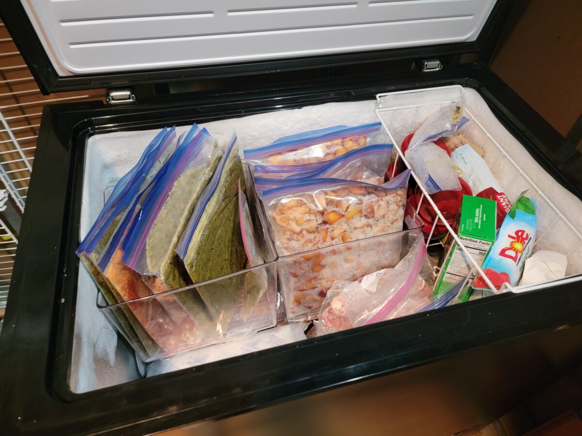 Organized Deep Freezer